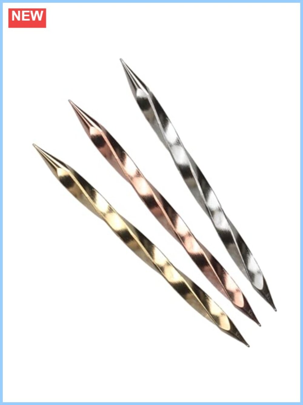 3 Pack Metal Hat Pins Twisted Toothpick Cowboy Hat Accessories for Men Women